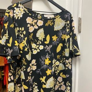 Black & yellow blouse